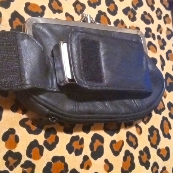 Faux Leather Black Cigarette, Wallet and Lighter Holder - Picture 5 of 12